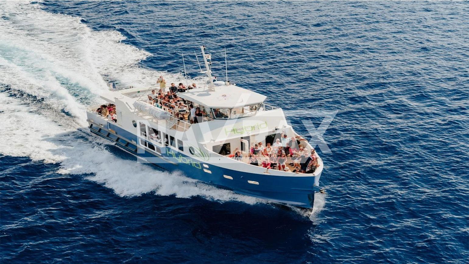 Vedette à passagers hybride en aluminium 138pax STE