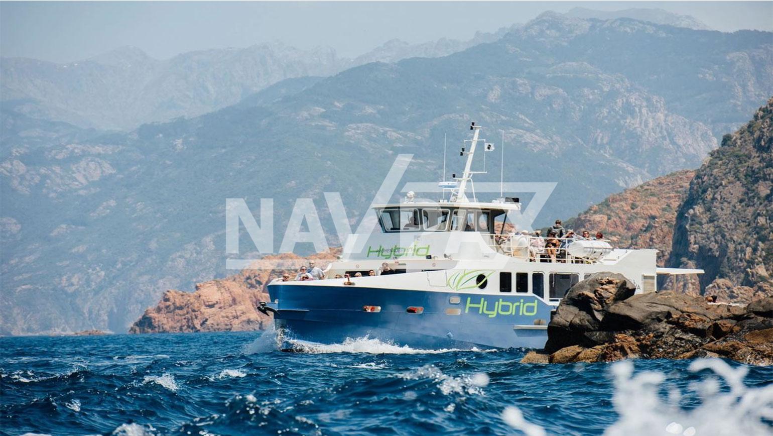 Vedette à passagers hybride en aluminium 138pax