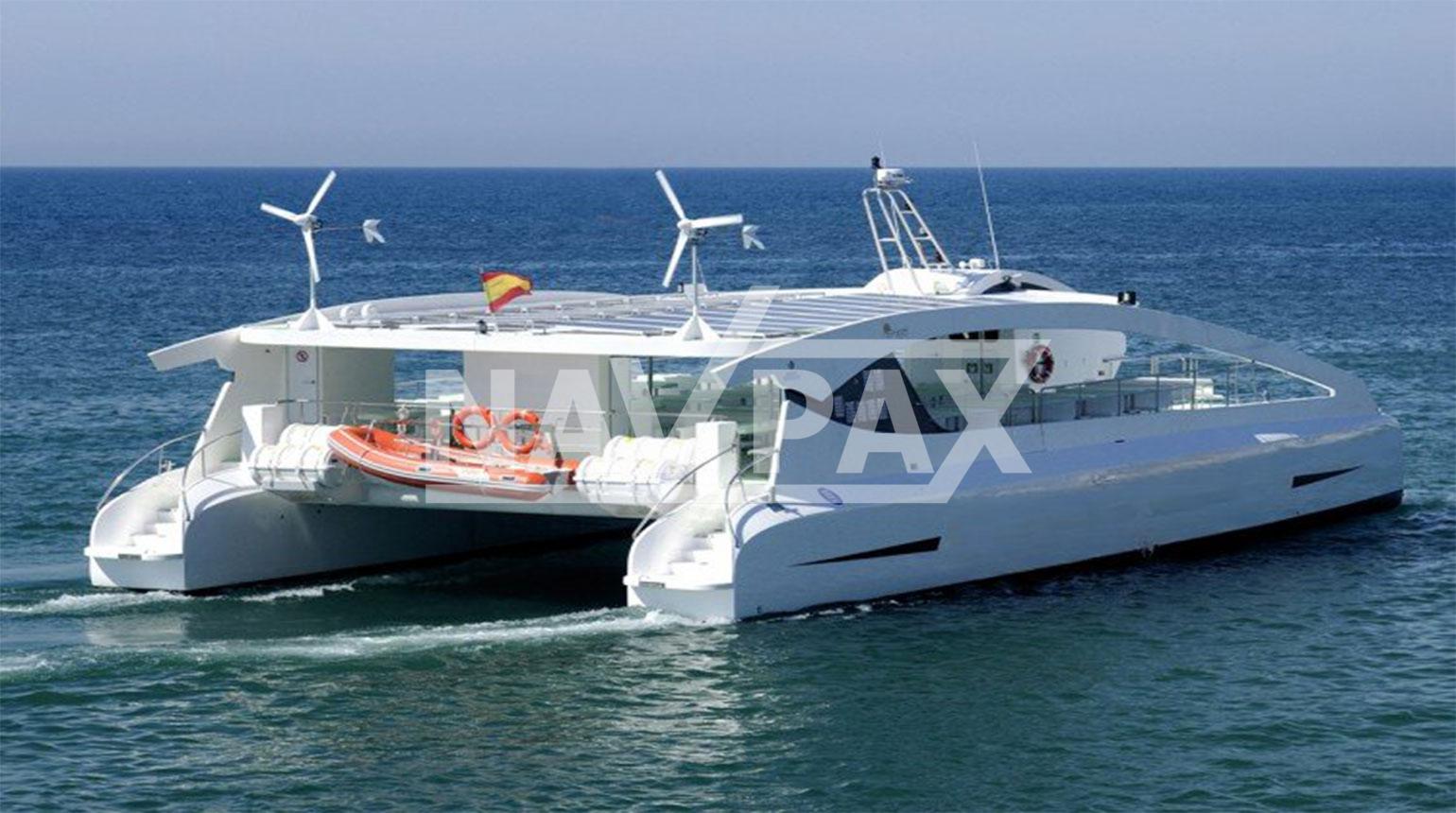 Catamaran hybride 150 Pax.